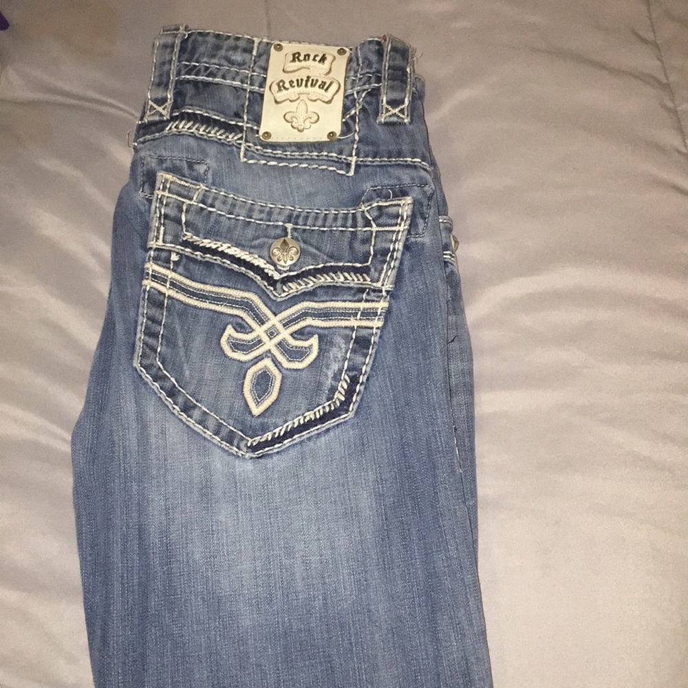 Men's rock revival jeans